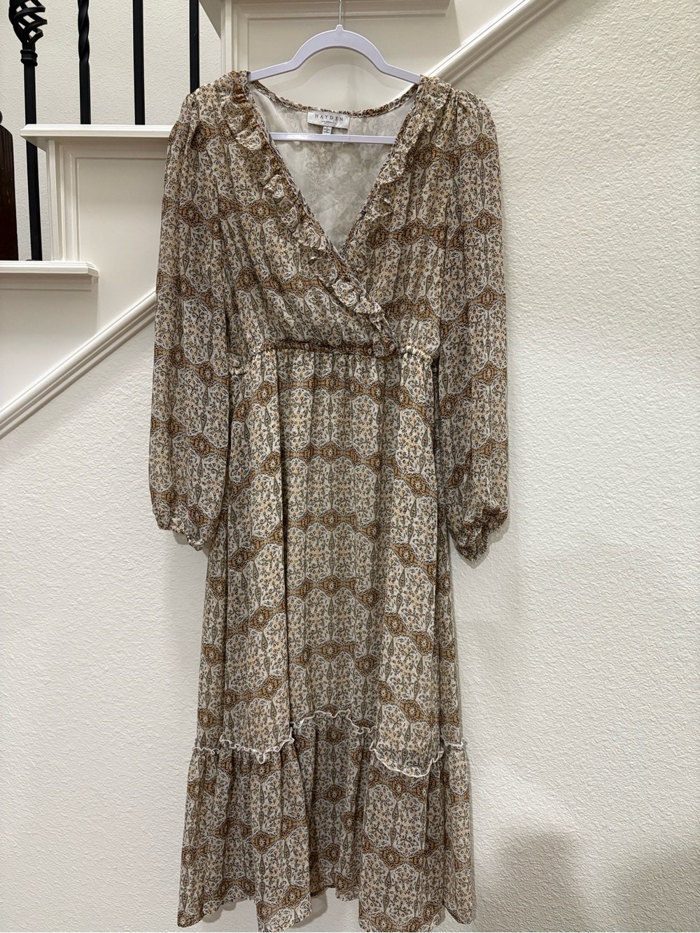 Hayden Neutral Boho Maxi Dress